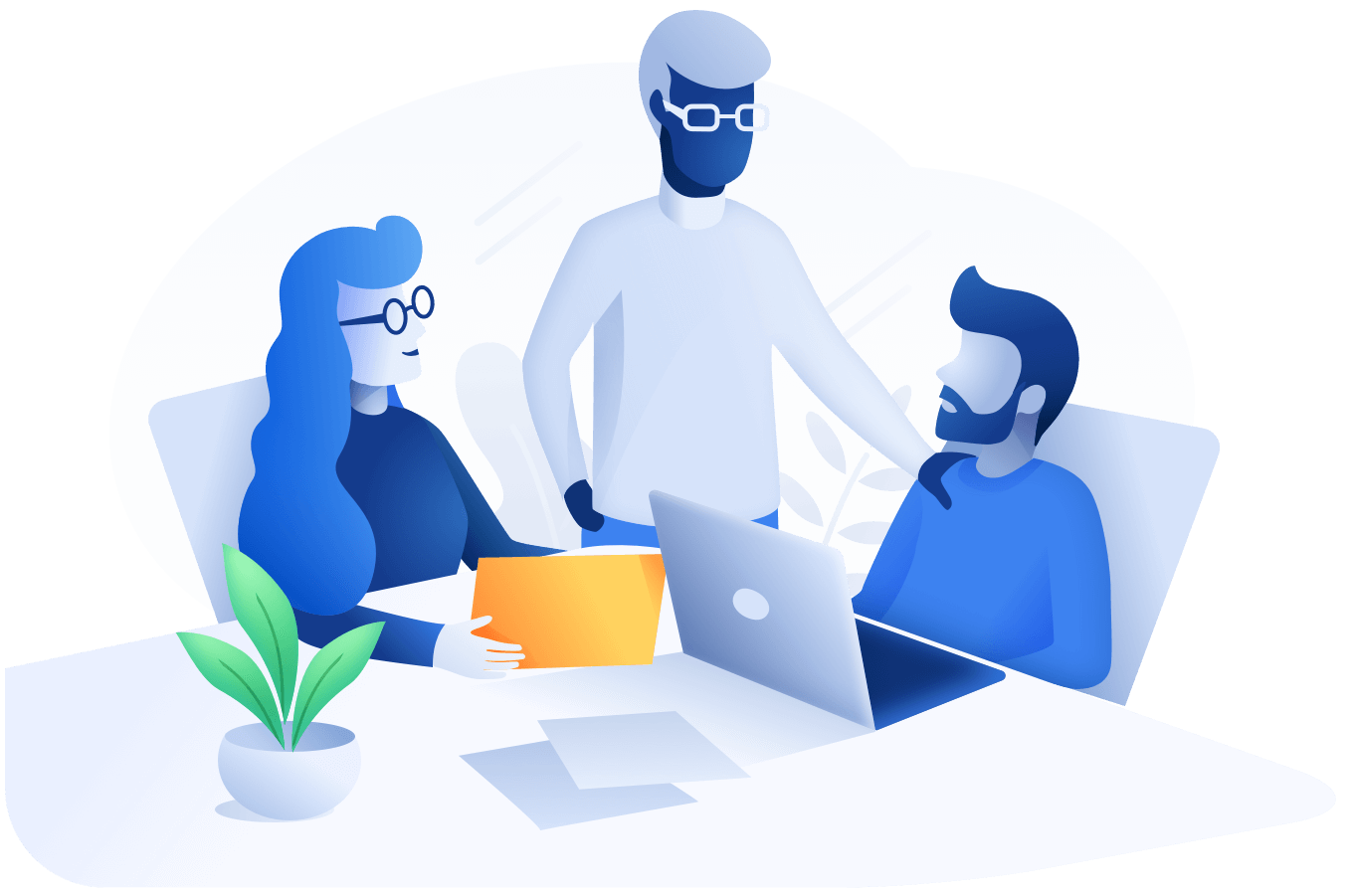 People building a website with reusable components